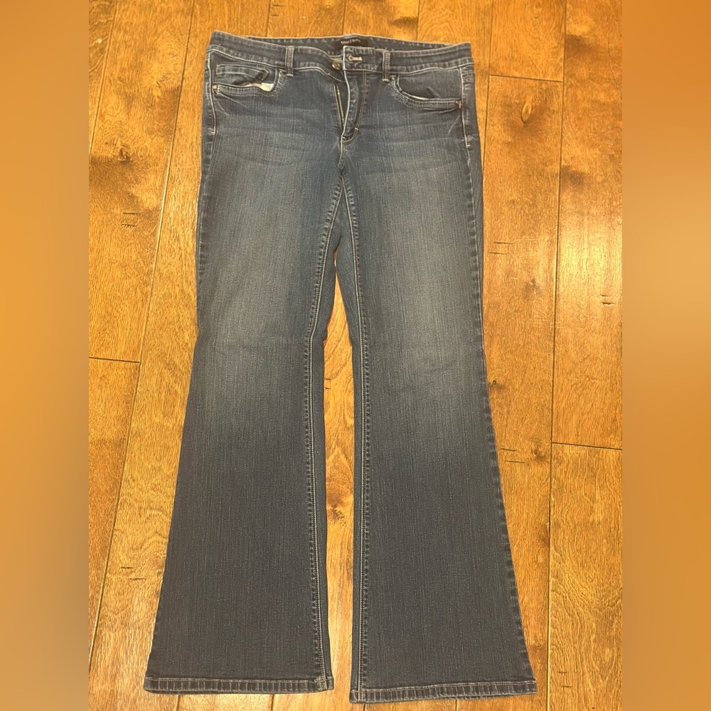 White House Black Market Dark Blue Flare Jeans